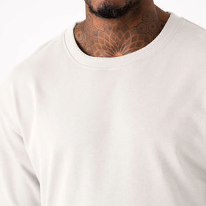 Camiseta de Hombre Blanca con Cuello Redondo, Manga Corta, Corte Regular, 100% Algodón, Personalizable, Informal, Tejida, de Color Sólido, Diseño Liso - Product Image 6