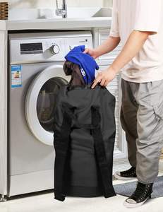 Bolsa de Lavandería Tipo Mochila Más Vendida, 115L, Cesto Grande con Correas para Hombro, Cierre con Cordón, Bolsillo de Malla, Hecho en Fábrica en Vietnam - Product Image 6