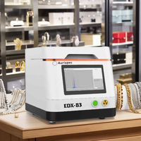 Spectromètre à rayons X de paillasse au design compact et moderne EDX-B3, machine de test de l'or 50 kV avec écran tactile couleur 10,1 pouces pour bijouterie