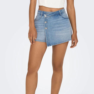 Shorts en jean sexy pour femme, micro-mini, taille haute, prêts à être expédiés, pour club, avec logo personnalisé, découpés - Product Image 4