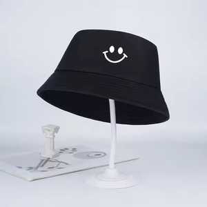 Unisex Adjustable Laminated Bucket <b>Hat</b> 3D Embroidery Solid Color 100% Cotton Canvas Breathable Casual Adult Spring <b>Summer</b> - Product Image 1