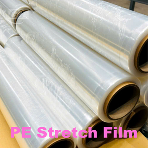 300m Length 50cm Width PE <b>Hand</b> Roll Stretch Film with Soft <b>Cast</b> Processing Features Rotating Handles - Product Image 4