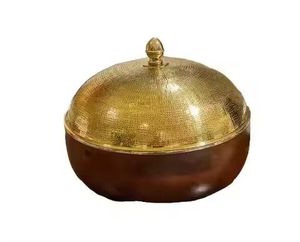 Stainless Steel Eco-Friendly Food Warmer with Matte Black Lid Insulated Casserole Serving Dish 33cm Diameter for Dining <b>Table</b> - Product Image 3