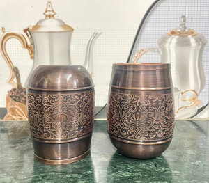 Premium Handmade Copper Hammered Water Glass Traditional Metal Drinking Tumbler for Home Kitchen Dining and Restaurant - Product Image 5