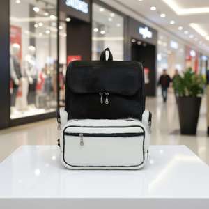 Sac à dos en cuir véritable fait main, en cuir de vachette, fermeture éclair, personnalisable avec lettres, unisexe, pour ordinateur portable, école, voyage, HNBP-0076 - Product Image 3