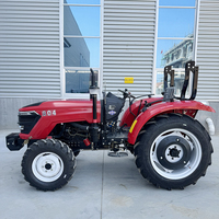 Tractor Agrícola 4x4 con Motor de Tres Cilindros Refrigerado por Agua para Invernaderos y Horticultura