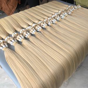 Extensiones de cabello humano liso Rubio natural europeo 100% precio barato vendedor de cabello vietnamita - Product Image 3