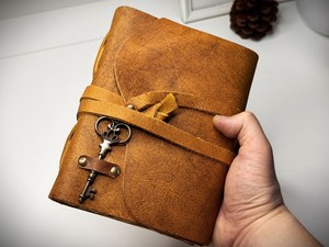 Servicio de Fabricación al por Mayor de Artículos de Papelería de Cuero con Logotipo Grabado Personalizado, Cubierta de Cuaderno de Cuero con Etiqueta Privada LBC-0019 - Product Image 4