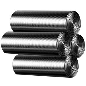 4 Rotoli di Sacchi per Rifiuti Usa e Getta Inodori da 6,18 Galloni, Sacchi Neri Resistenti alle Perdite, Rivestimenti Portatili per Pattumiere Domestiche - Product Image 1