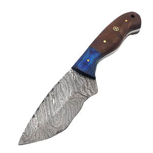มีดเหล็กดามัสกัส ด้ามไม้สองสี ใบมีดลายตกแต่ง สำหรับขายส่งและส่งออก - Product Image 6