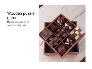 Juguete de Madera Educativo para Niños, Rompecabezas, Juego de Lógica Ecológico y Pulido, Diversión Familiar, Juguete de Inteligencia - Product Image 4