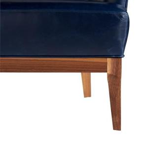 Fauteuil d'appoint moderne rembourré, chaise longue de détente avec pieds en bois massif pour salon, hôtel, appartement - Product Image 5