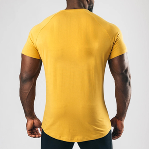 Camiseta Deportiva Ajustada de Alta Calidad para Hombre, 95% Algodón, 5% Elastano, Transpirable, Ecológica, de Secado Rápido, Manga Corta - Product Image 2