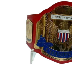 Cinturón de Campeón de los Estados Unidos Liberty, Correa Roja con Diseño de Águila Dorada y Azul, Cinturones de Título Coleccionables Premium - Product Image 4