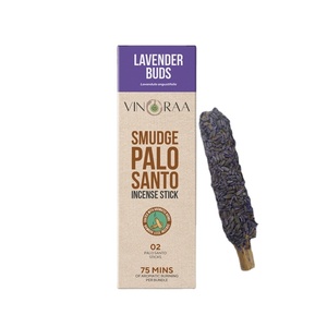 Natural Lavender Buds Palo Santo Incense <b>Stick</b> Aromatherapy Diffuser Wood Charcoal Leaf <b>Smudge</b> Feature Incense Holders Included - Product Image 1