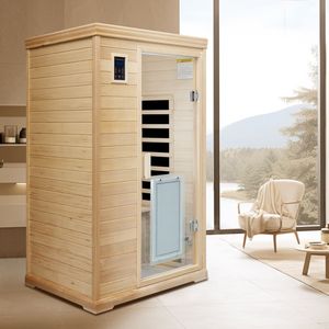 Sauna Interior de Hemlock con Infrarrojos Lejanos para Dos Personas - Product Image 6