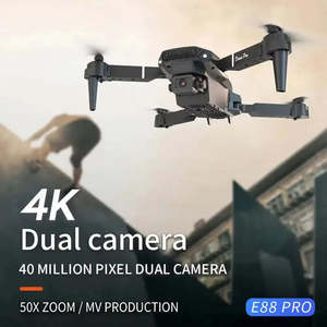 New E88Pro Professional RC Drone with 4K 1080P Dual HD Cameras Foldable WIFI FPV Helicopter Height Hold <b>Apron</b> for Commercial Use - Product Image 3