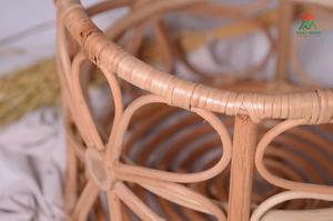 Ensemble de berceau pour bébé en rotin moderne, design écologique pour bébés et enfants, fonction de sécurité, matériau naturel, accessoire pour la photographie de nouveau-nés - Product Image 3