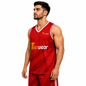 Camiseta de Baloncesto Unisex para Entrenamiento, Ligera, de Secado Rápido, Tejido de Malla, Sin Mangas, Cuello en V, Nombre del Equipo Personalizado, para Todas las Temporadas - Product Image 2