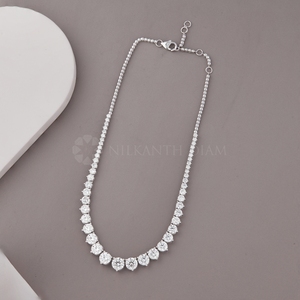 Collier de diamants de laboratoire de qualité supérieure, coupe ronde, 30,00 carats au total, pour la vente en gros - Product Image 1