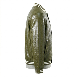 Men's Stylish Cotton Blend <b>Biker</b> <b>Leather</b> <b>Jacket</b> - Product Image 4