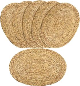Handwoven Water Hyacinth Table <b>Mat</b> Eco Friendly Natural Dining Placemat Wholesale Manufacturer Bulk Supplier - Product Image 5