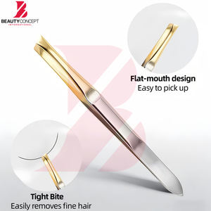 Prix de gros – Nouvelles pinces à sourcils tendance entièrement personnalisées, antidérapantes, faciles à utiliser, en acier inoxydable de haute qualité - Product Image 5
