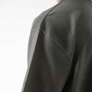 Polo de Punto de Color Sólido para Hombre, Talla Grande, Manga Corta, Informal, 100% Algodón Jersey - Product Image 5