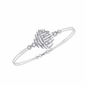 Luxury White Gold Diamond Bracelet Round Brilliant Cut Natural GIA Certified Women's Everyday Wear - Product Image 2