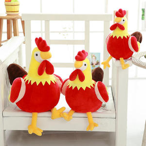 Juguete de Peluche de Gallo Relleno de Poliéster, Juguete de Peluche de Gallina Personalizable, Juguete de Peluche de Gallo Simulado con OEM ODM - Product Image 3