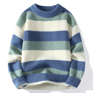 Men's New Autumn Winter Long Sleeve Pullover Sweater For <b>Wool</b> Knitted Sportswear Warm <b>Base</b> <b>Layer</b> Breathable Sweater - Product Image 3