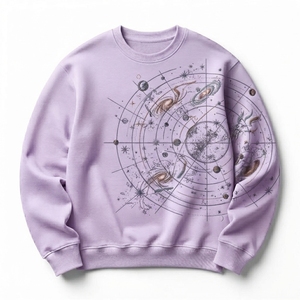 Sweat-shirt en molleton standard pour homme TRIARROW EXPORTS, imprimé géométrique grue origami, style streetwear, col rond, respirant pour l'hiver - Product Image 1