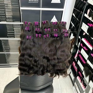 Raw Indian Remy Hair Shed-Máquina alineada con cutícula resistente Doble trama HD para pelucas - Product Image 2