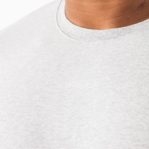 T-shirt personnalisé pour homme, col épais, 100% coton, t-shirt lourd, uni, surdimensionné, coupe ample pour homme - Product Image 5