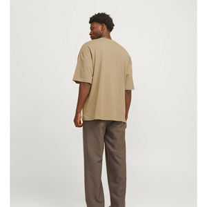 T-shirt surdimensionné pour homme, longueur allongée, style streetwear, tenue décontractée, tissu respirant, confortable - Product Image 3