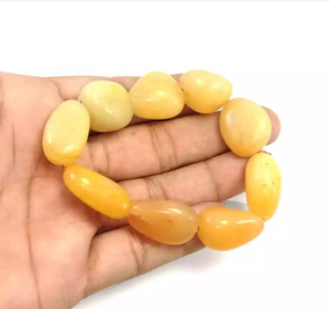 Pulsera de Aventurina amarilla para hombres y mujeres, brazalete de cristal con piedras preciosas naturales, regalo de meditación - Product Image 5