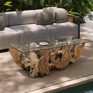 Custom Handmade Modern Natural Teak <b>Root</b> <b>Coffee</b> <b>Table</b> Unique Live Edge Wooden Furniture for Luxury Home Hotel Made in Indonesia - Product Image 6