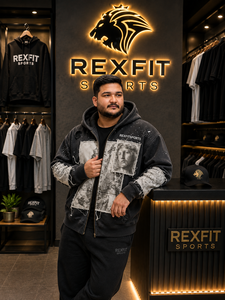 เสื้อฮู้ดซิปแบบแพทช์เวิร์คสไตล์วินเทจสำหรับผู้ชาย ทรงโอเวอร์ไซส์ หนานุ่ม สตรีทแวร์ ปักลาย апплика  ผู้ผลิตเสื้อผ้า OEM - Product Image 4