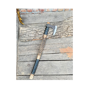 Hacha Tomahawk con mango de madera, hecha a mano por THEWIZ CRAFTS, hoja de acero forjado, herramienta de supervivencia para exteriores, garantía de 3 años - Product Image 3