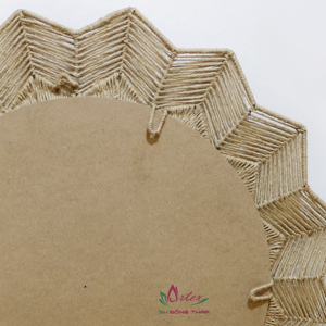 Espejo Decorativo Bohemio Hecho a Mano, Ecológico y Duradero, con Marco de Mimbre Tejido, Personalizado para Colgar en la Pared - Product Image 6