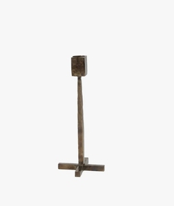 Support de bougie pilier en métal noir fait main et écologique - Chandelier moderne à anneau pour centre de table, décoration intérieure et salle à manger - Product Image 2