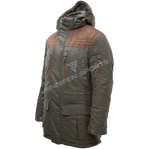 Chaqueta de Invierno para Hombre, 100% Lana, con Capucha, Resistente al Viento, Transpirable, Ideal para Senderismo, Caza y Safari, en Oferta - Product Image 2