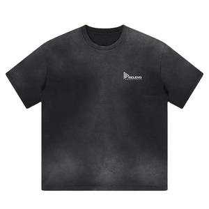 T-shirt en coton et polyester mélangé 230 GSM pour homme, tissu extensible doux, confortable, décontracté, sport, streetwear - Product Image 1