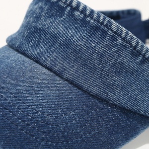 Casquette Visière Vintage Style Littéraire, Chapeau de Soleil à Dessus Ouvert pour Hommes et Femmes, en Denim pour Sports de Plein Air et Activités Éducatives, Design Uni - Product Image 5