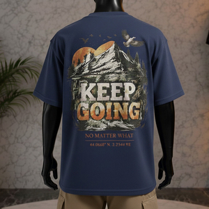 Camisetas Extra Grandes para Hombre con Estampado Gráfico Personalizado, Hombros Caídos, 100% Algodón, Estilo Urbano de Verano - Product Image 5