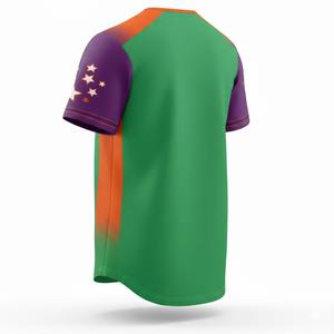 Venta al por Mayor de Camisetas de Béisbol Baratas 100% Poliéster, Ropa Deportiva Transpirable Personalizada para Hombre, Camisetas Lisas - Product Image 2