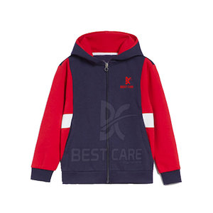 Conjunto deportivo de dos piezas con cremallera personalizado a bajo precio para niños, conjunto deportivo de dos piezas con cremallera para venta en línea - Product Image 3
