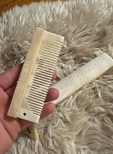 Peigne à cheveux 100% naturel, écologique, fait main, style moderne, en os de buffle, artisanat naturel - Product Image 2