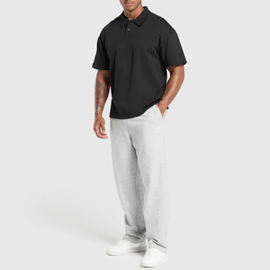 Polo à manches courtes en tricot uni pour homme, respirant, décontracté, vêtements de golf, fabrication directe, polos de golf personnalisés en gros - Product Image 1