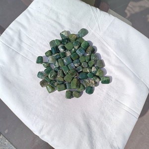 Piedras de Cristal Talladas de Ágata Musgosa Natural a Granel, Gemas Pulidas Premium al por Mayor para Decoración del Hogar Budista, Feng Shui y Sanación - Product Image 4